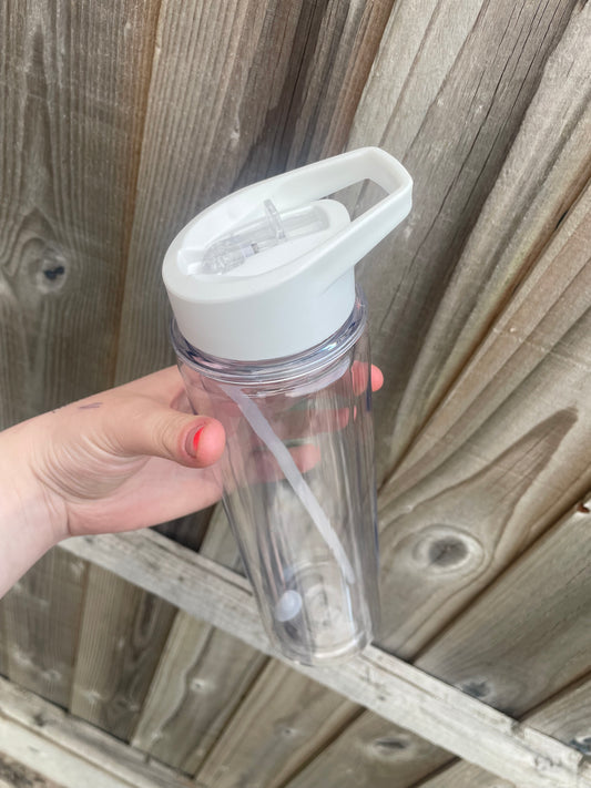 15oz white snowglobe tumbler- plastic